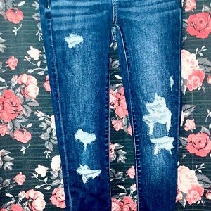Distressed Blue Women's Jeans